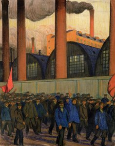 Huelga de Boris Mikhailovich Kustodiev